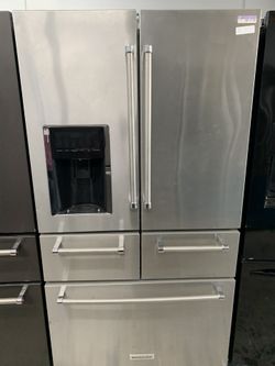 Kitchen aid 5 door in stainless steel