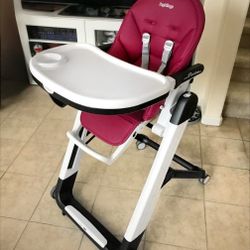 Peg Perego Siesta, Grow With Baby Folding High Chair & Recliner Adjustable