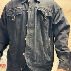 Harley Davison Black Jean Jacket XL 