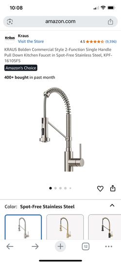 Kraus Bolden 1.8 GPM Single Hole Pre-Rinse Pull Down Kitchen Faucet