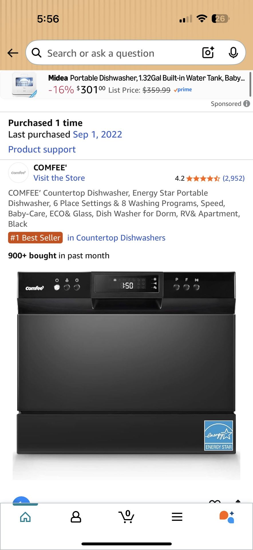Countertop Dishwasher