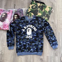 BAPE Sweatshirt Sizes Medium Through XL