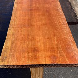 new handcraft solid cherry wood slab console table entry table L60”*W14”*H30”(address in description