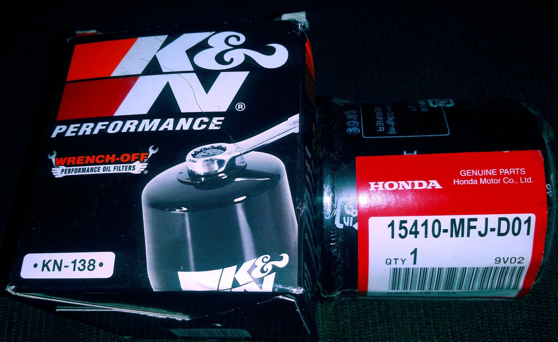 Honda CBR K&N oil filter