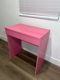 Pink vanity
