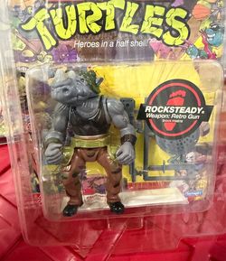 TMNT 25th Rocksteady MOC w/protector