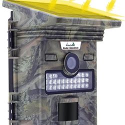 Animal Command Solar Powered Trail Camera 20MP UHD Time Lapse Night Vision Motion Outdoor Waterproof