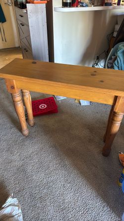 Sofa table pine 31 h 13 w  42 L