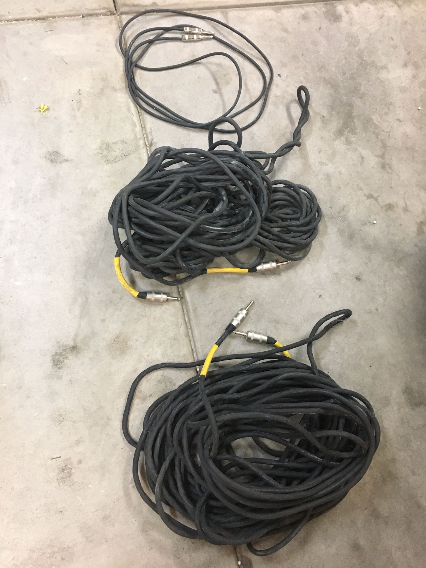 Three speaker / audio cables - all for $10
