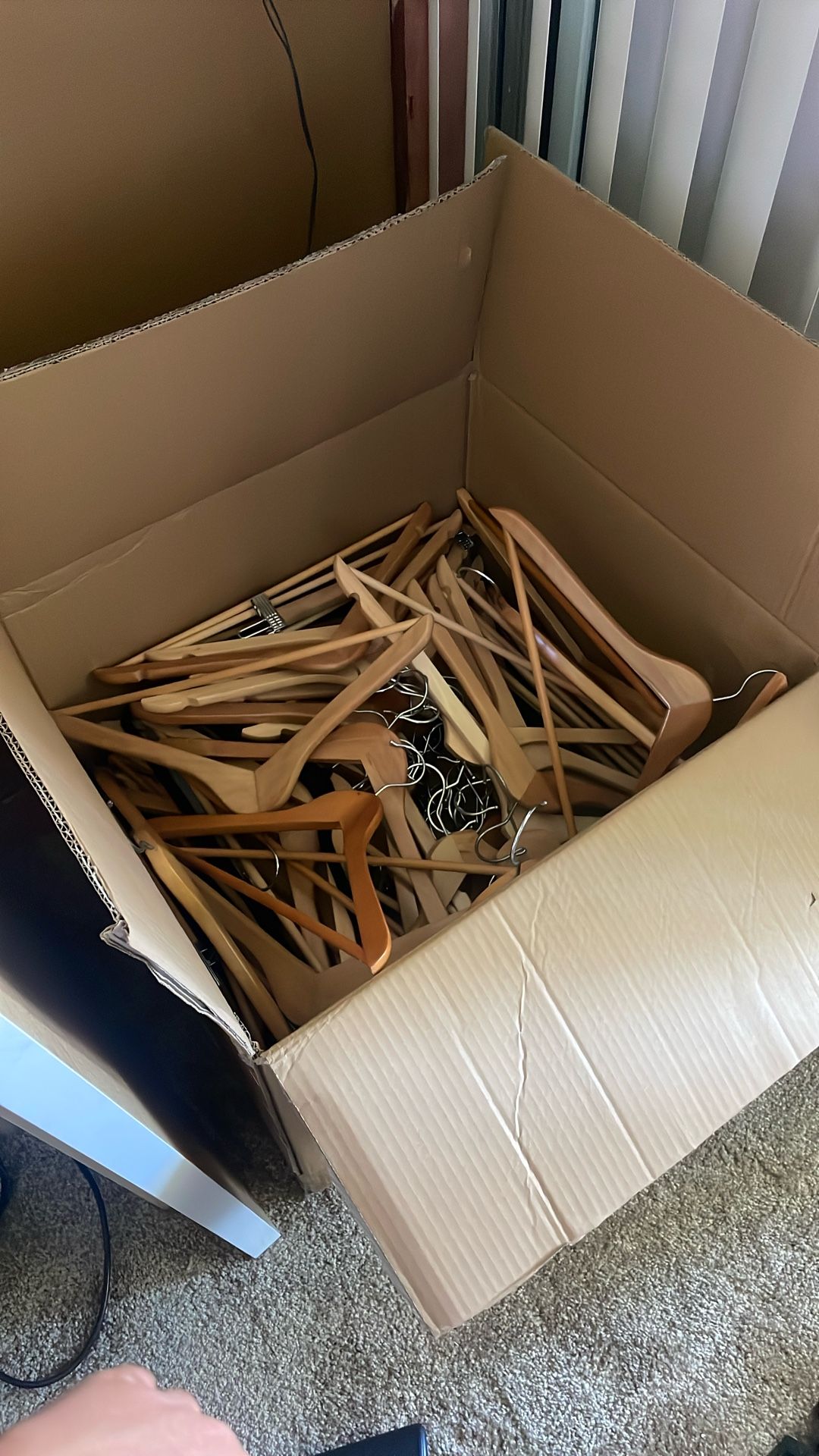 2 huge box of hangers 