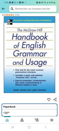 Handbook of English Grammar (Amazon $40)