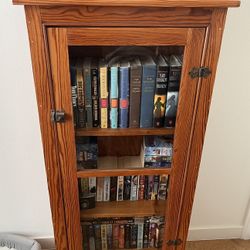 Wood Cabinet With Glass Door