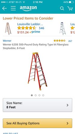 Ladder 8ft 300 pound in very good shape