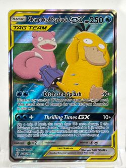 Pokémon TCG Unified Minds Slowpoke & Psyduck Gx 218/236 Holo English