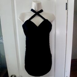 Black Criss Cross Top