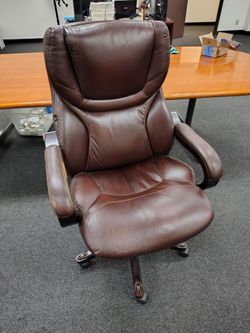 Leather desk chair