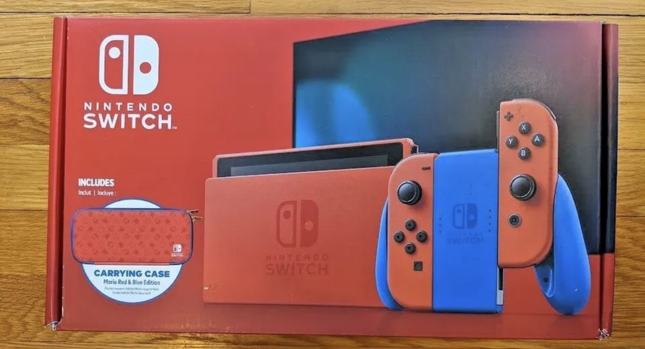 Red Nintendo Switch V2 Mario Themed Anniversary Limited Edition