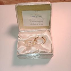 Love 💗 Joins Us Together  Crystal Conjoined Rings 