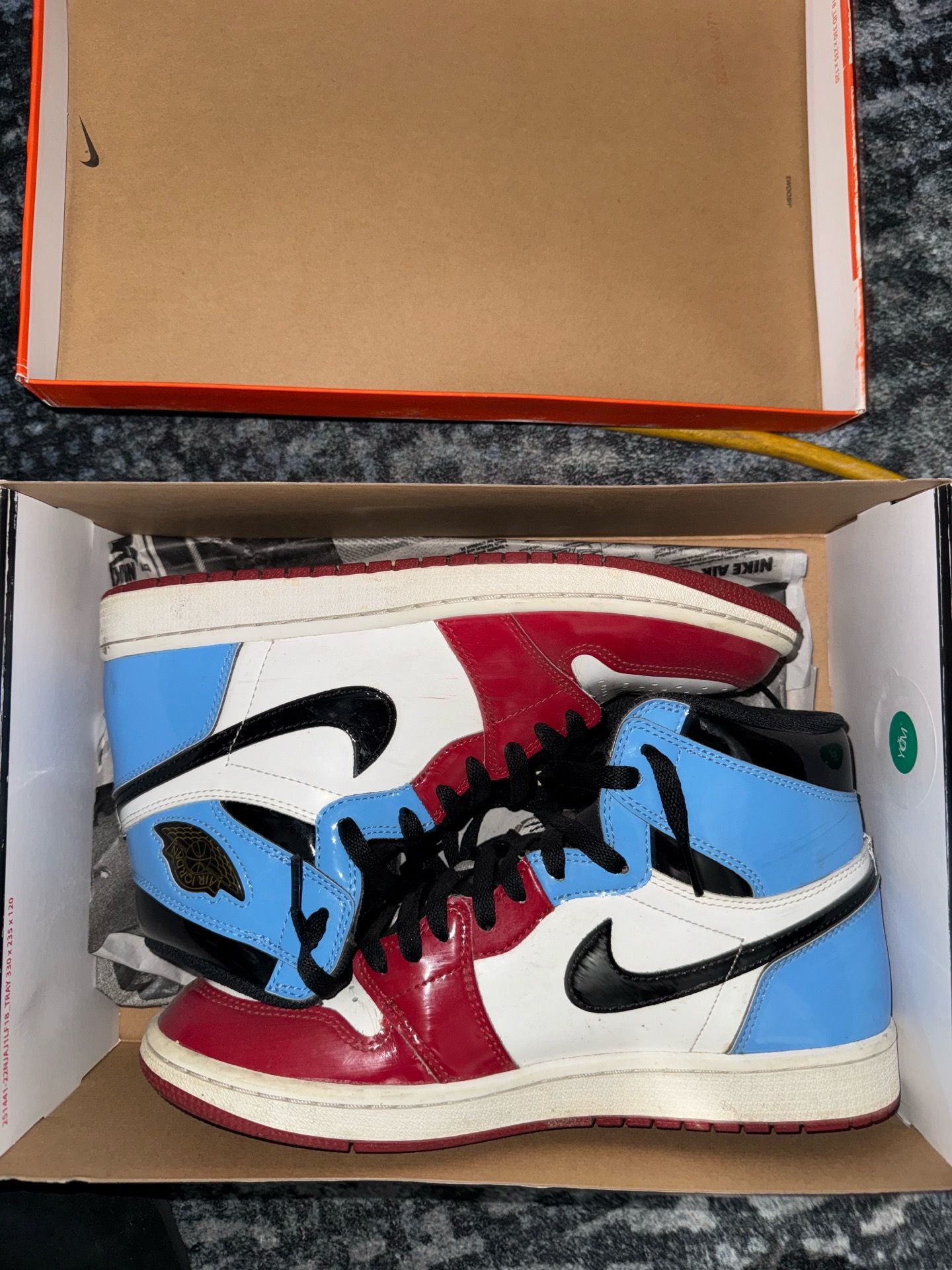 Jordan 1 Fearless UNC Chicago Size 9.5