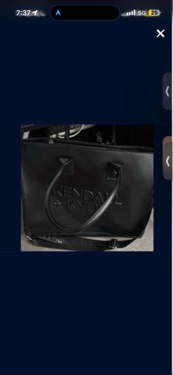 Kendall + Kylie Black Tote Bag