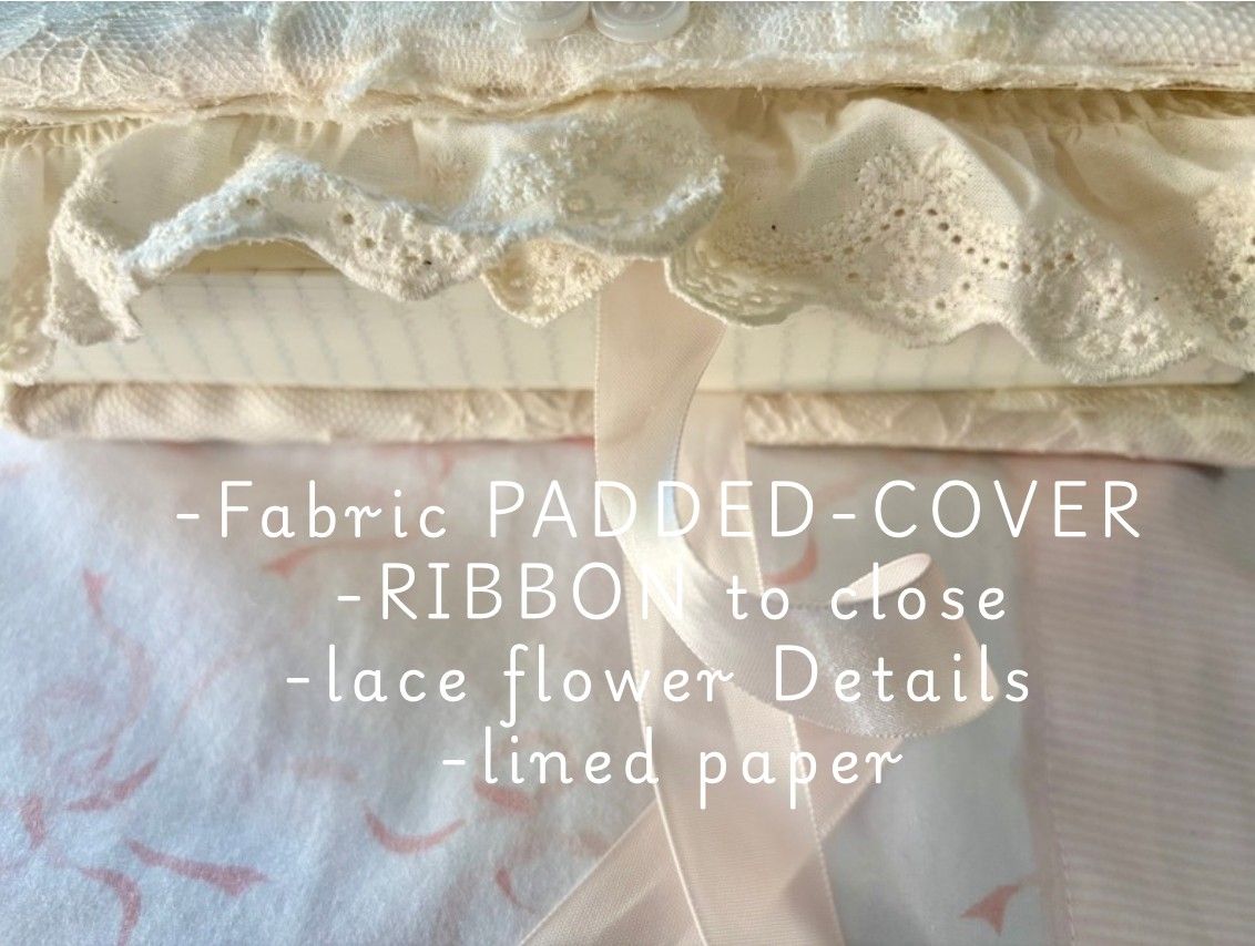 Cotton Lace Fabric Notebooks