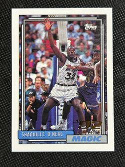 1992-93 Topps Shaquille O'Neal #362 RC Rookie Orlando Magic
