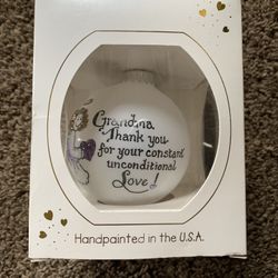Heart Gifts by Teresa Inc. Handpainted Keepsakes "Grandma" Ornament