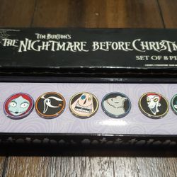 RARE VERY LIMITED EDITION Nightmare Before Christmas Set Of 8 pins