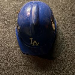 Los Angeles Dodgers Construction Helmet USED. 