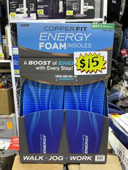 Copper Fit Energy Foam Insoles