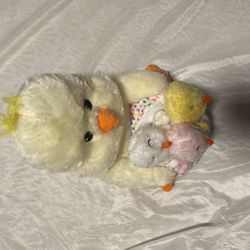 Sound N Light Animatronics co – Chicken & chicks hatched easter egg plush