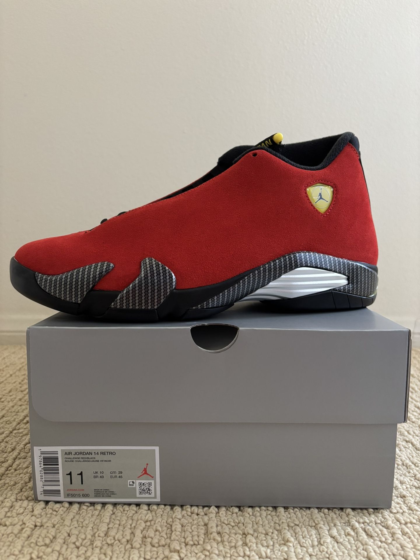Jordan 14 Ferrari Retro 2025 Size 11 -$340