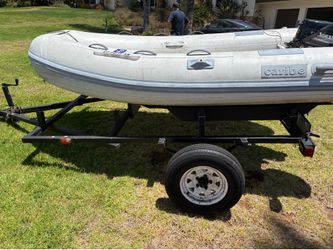 Caribe RIB with trailer and Outboard - $1,600
