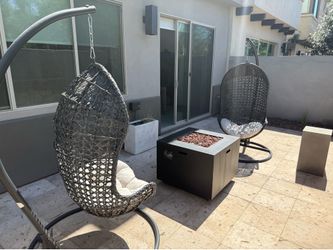 Living Spaces Egg Chairs (set)