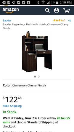 Brand new assembled computer desk