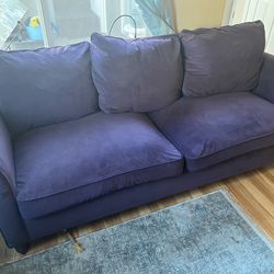 Purple Couch, microfiber