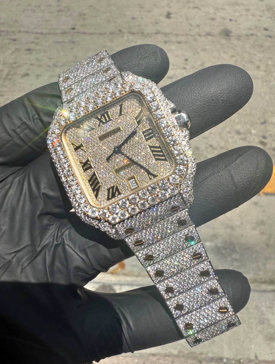 Cartier Santos 41MM Bustdown Two Tone