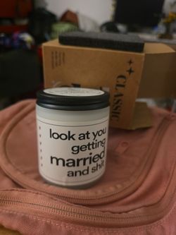 Getting married candle