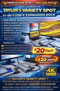 11-in-1 USB-C Expansion Docks