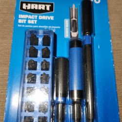 Hart 17pc  Impact Driver Bit Set 