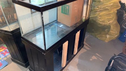 55 gallon saltwater fish tank w stand