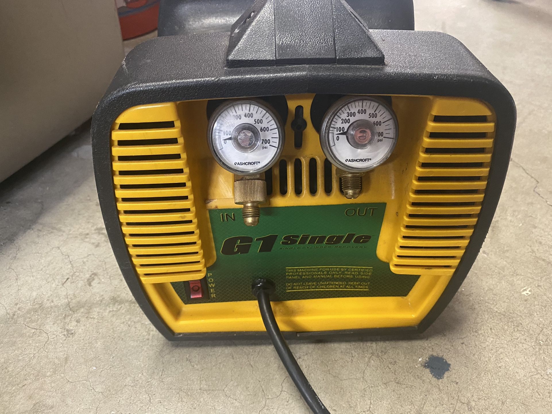 Yellow Jacket Recovery Machine