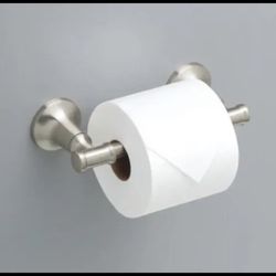 DeltaChamberlain Pivot Arm Toilet Paper Holder in SpotShield Brushed Nickel 
