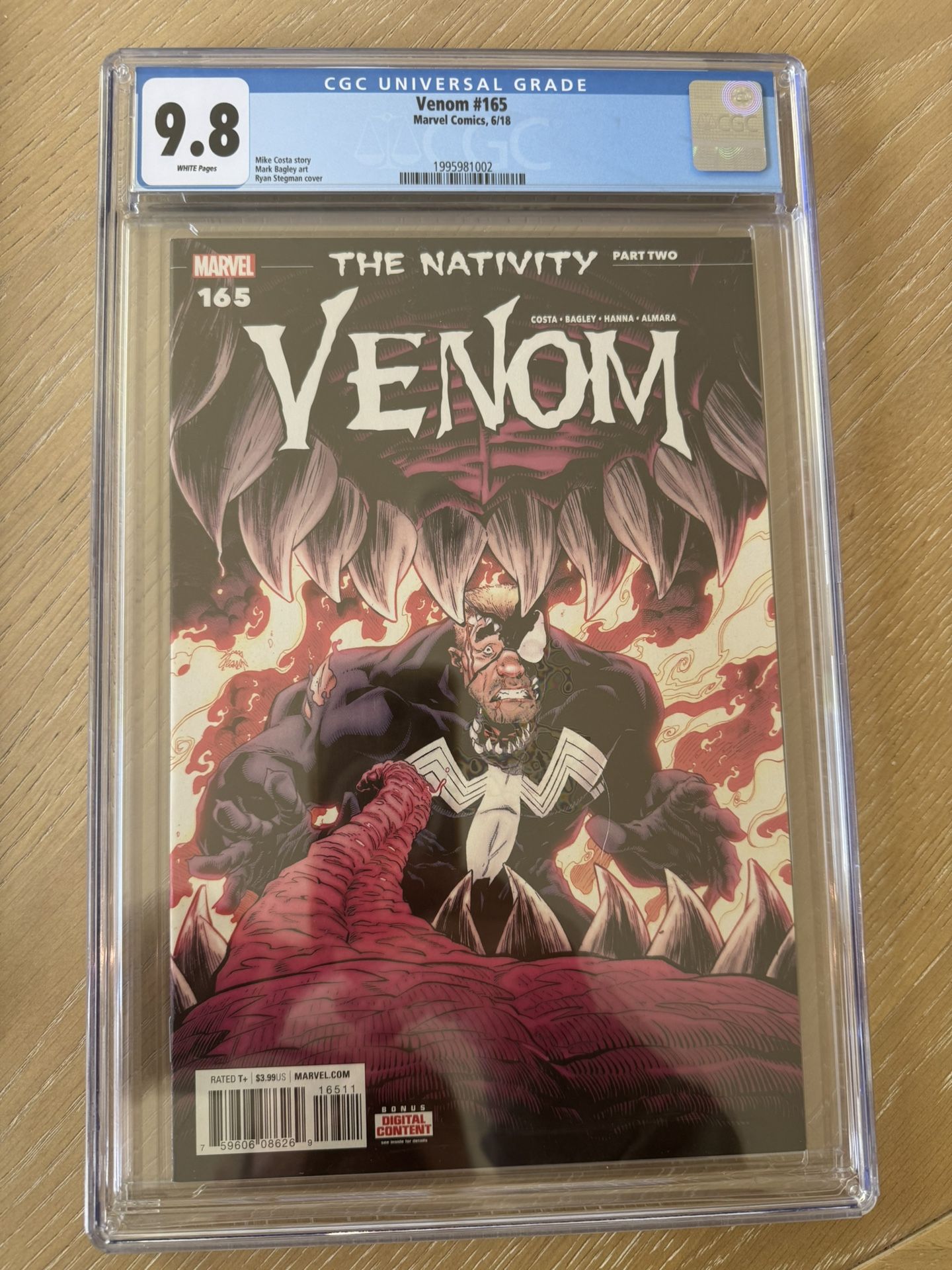 CGC 9.8 9.6 Graded Venom Comics