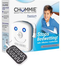 Chummie Premium Bedwetting Alarm for Deep Sleepers - Award Winning, Clinically Proven System with Loud Sounds, Bright Lights and Strong Vibrations, Bl