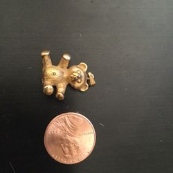 Teddy Bear Gold Plated Pendent