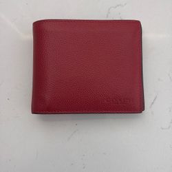 Red Coach Wallet