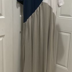 MISSLOOK  Women’s Loose Fitting Maxi Cotton/Polyester Dress, Size L/XL