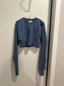 Blue Cropped Sweater From Saski