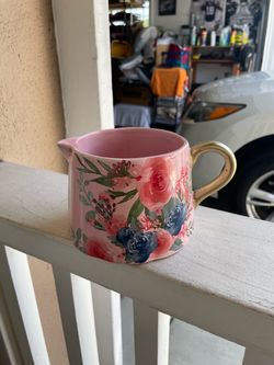 Small floral pitcher